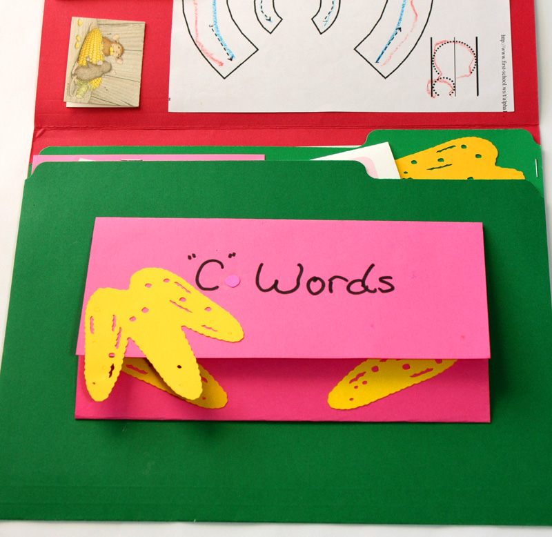 Letter C Lapbook Inside c words brochure