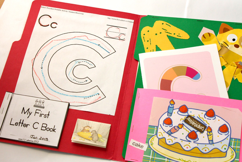 Letter C Lapbook Inside left