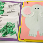 Letter E Lapbook Open Elephant