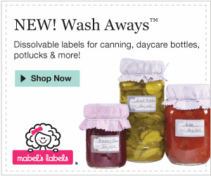 Wash Away Labels
