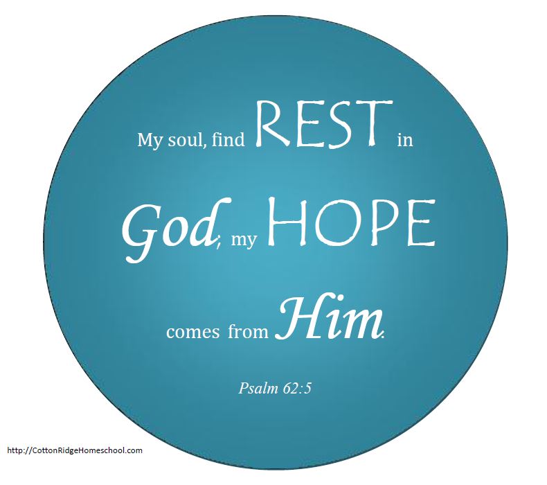 Psalm 62:5 Free Printable