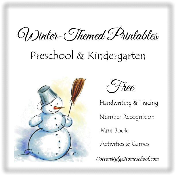 Winter Themed Educational Activities For Kids (Free Printables)