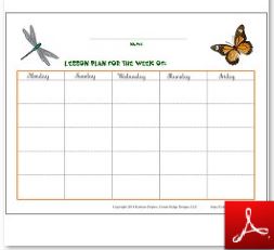 Bugs and Butterflies Simple Lesson Plan