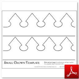 Small Paper Crown Template