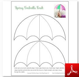 Spring Umbrella Craft