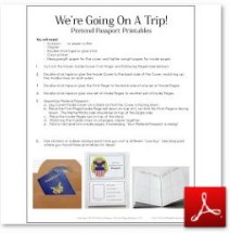 Free Travel Printables For Kids: Pretend Passport