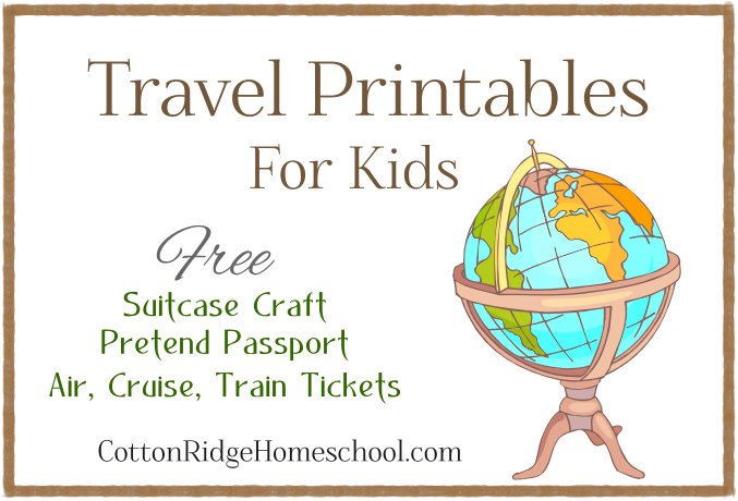 Free Travel Printables For Kids: Suitcase Craft