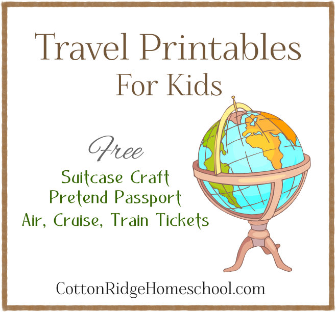 Free Travel Printables For Kids: Suitcase Craft