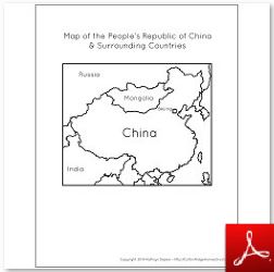 People’s Republic of China Map