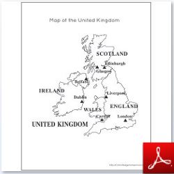 Map of United Kingdom