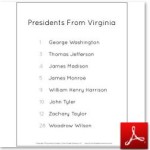 Presidents From Virginia