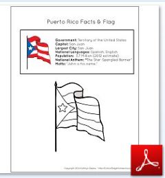 Puerto Rico Facts and Flag