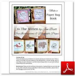 The Mitten Paper Bag Book Instructions and Printables