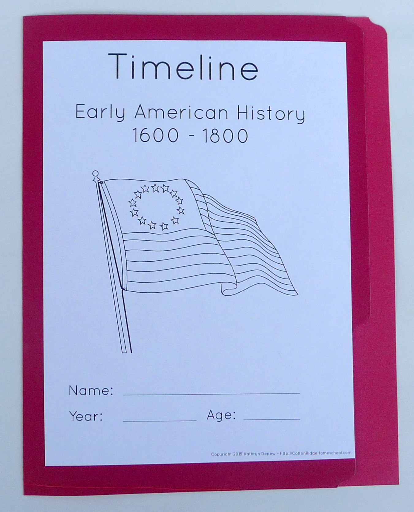 printable us history timeline template