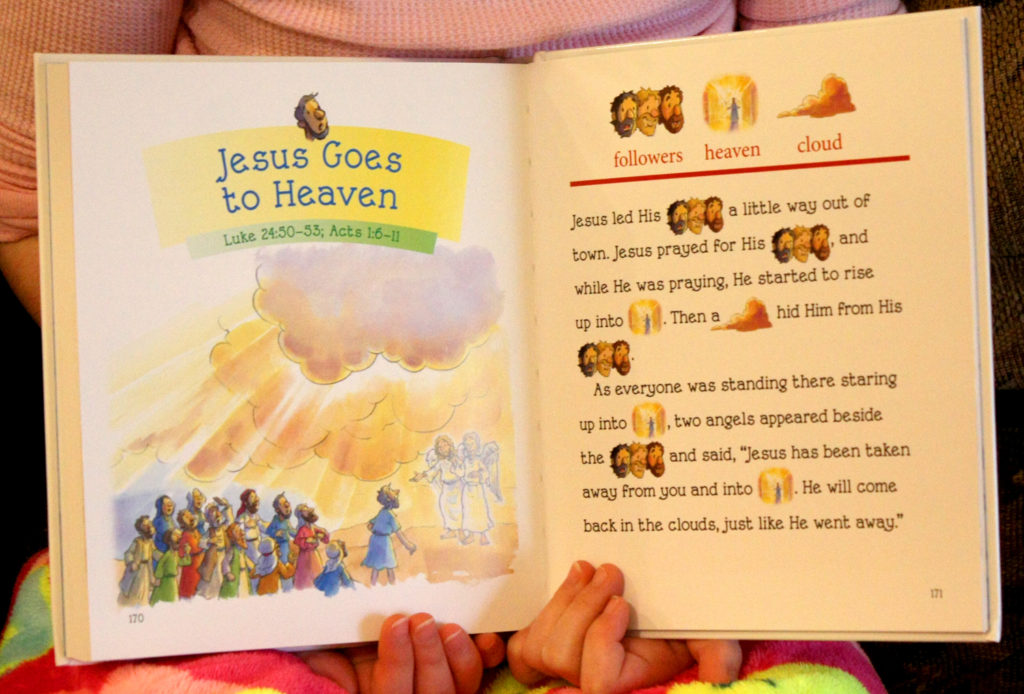 bible storybook is recommended for children ages 4 through 8