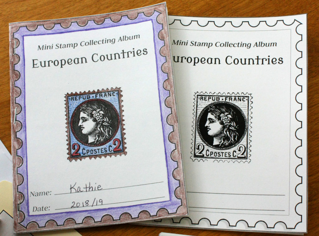 Map Folders and Stamp Collecting Albums ~ Instructions and Printables